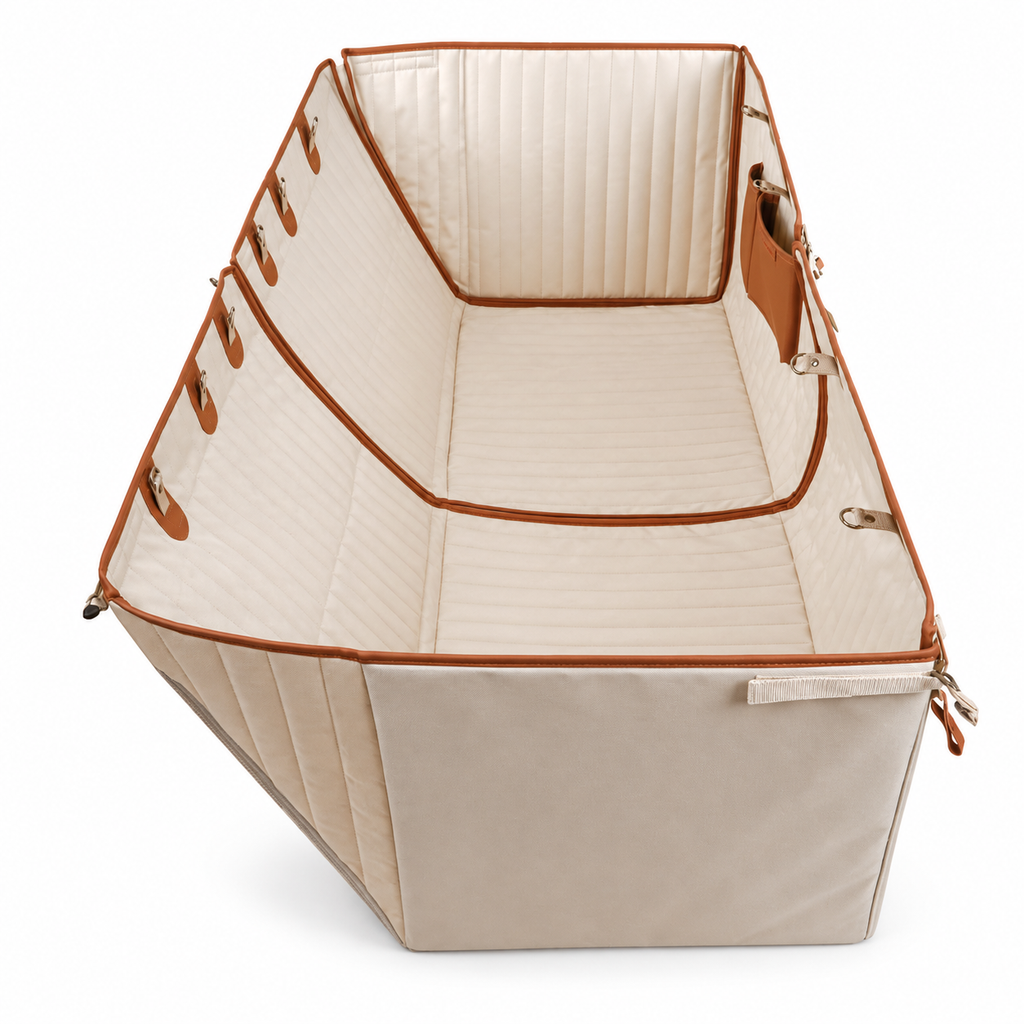 6-Layer Dog Backseat Extender | Premium Hard-Side Pet Cover for Ultimate Comfort
