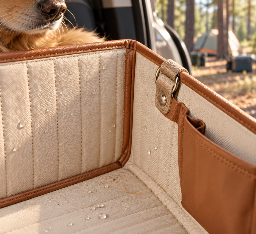 6-Layer Dog Backseat Extender | Premium Hard-Side Pet Cover for Ultimate Comfort
