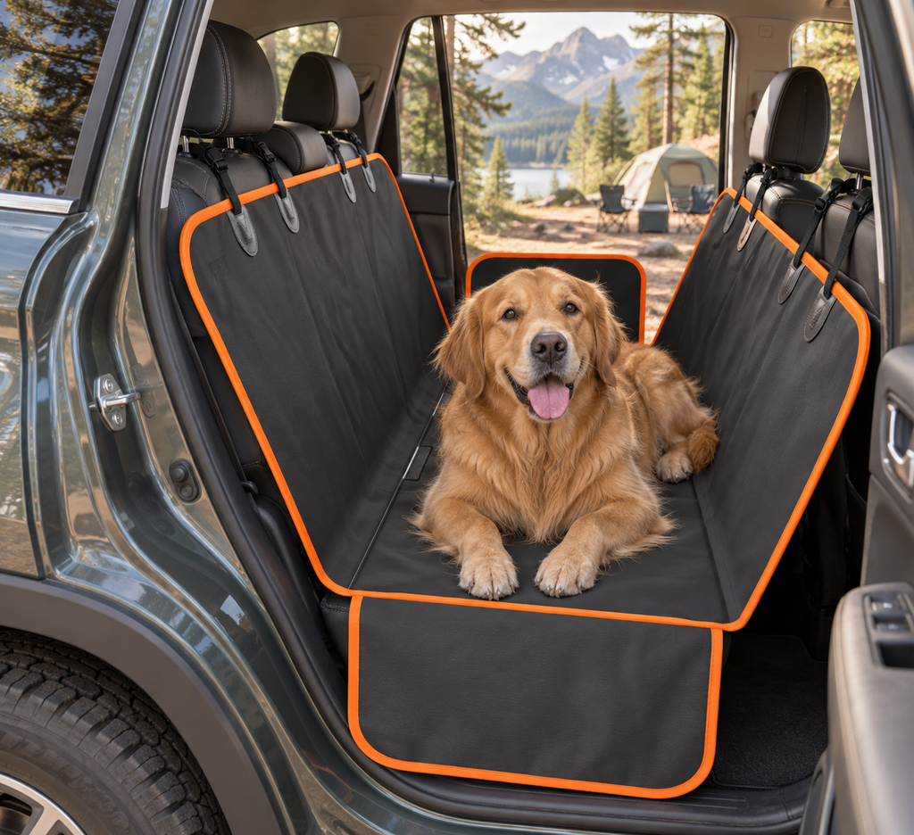 Comfortable & Waterproof Dog Car Seat Cover - Ultimate Protector for Your Pet