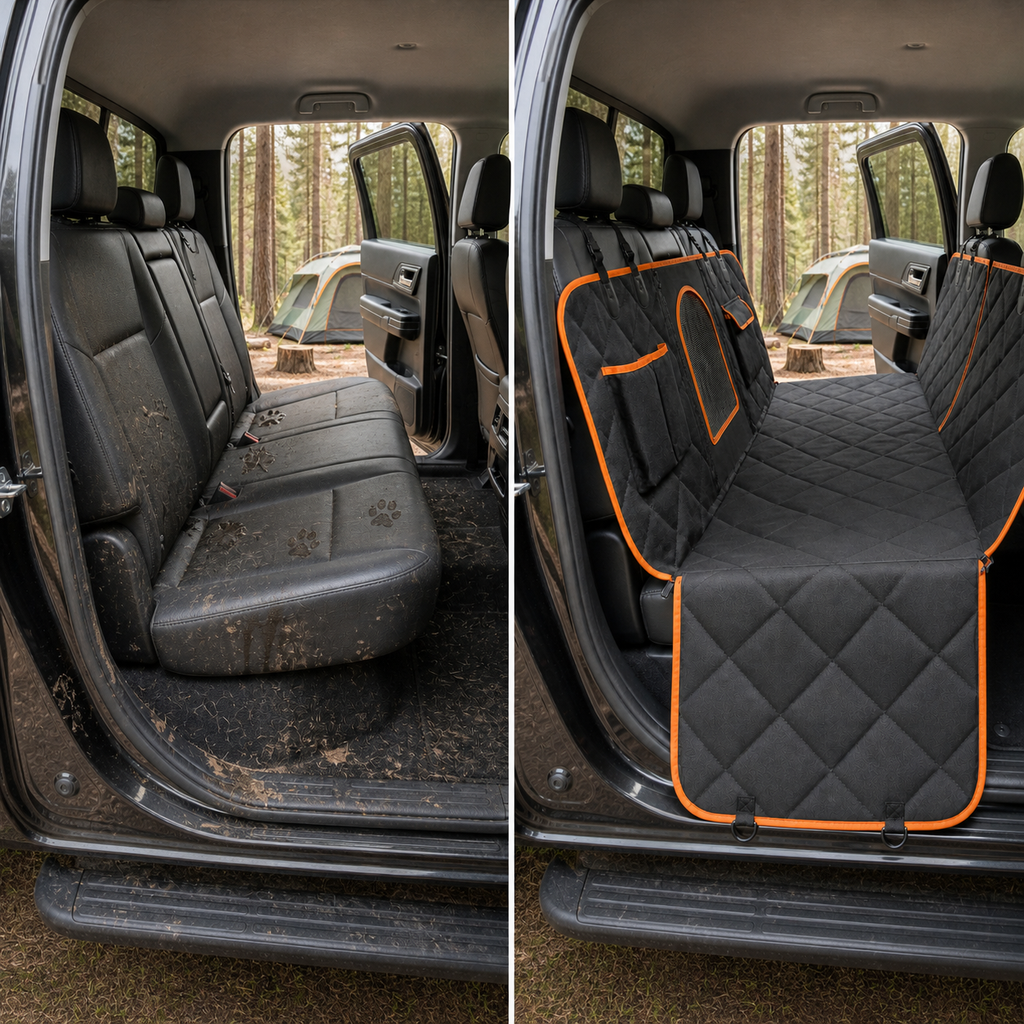 AllProtect XL Dog Seat Liner for Trucks - Waterproof Hammock-Style