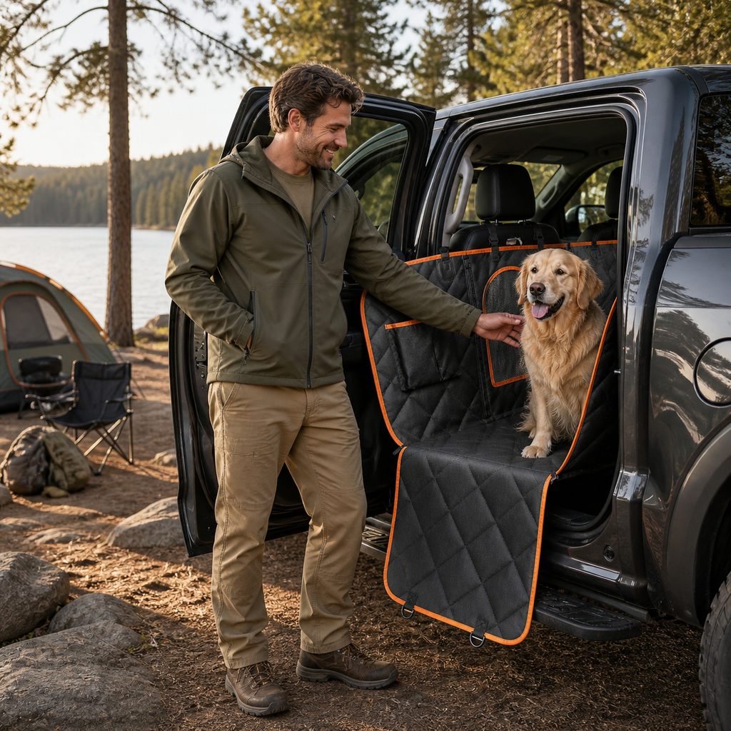 AllProtect XL Dog Seat Liner for Trucks - Waterproof Hammock-Style