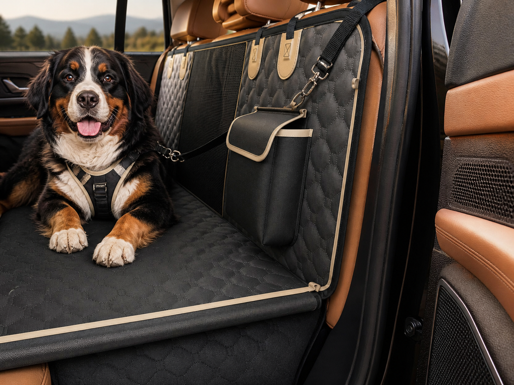 Dog Car Seat Extender & Protective Cover 6-Layer Waterproof 63x52 Inch