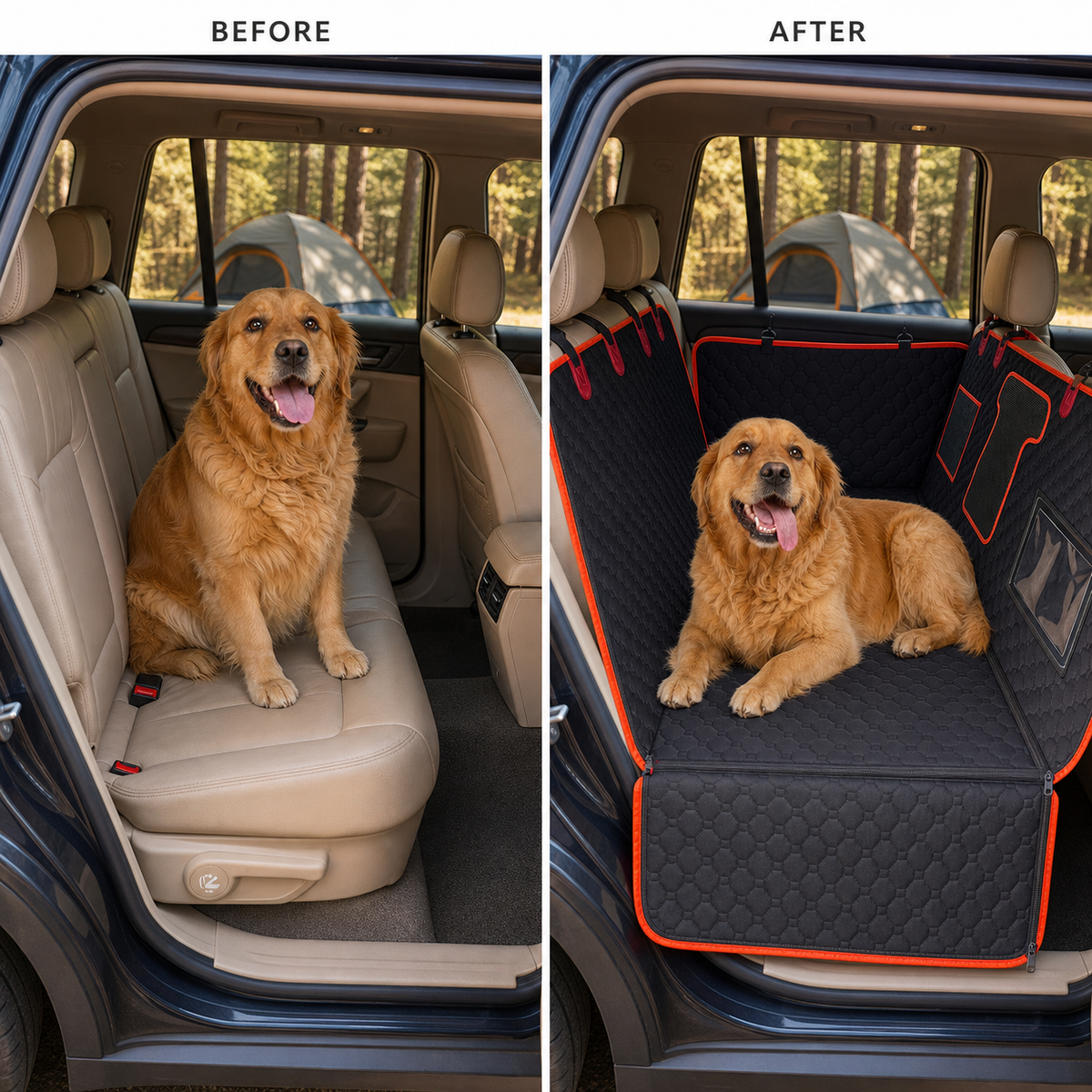 Deluxe Dog Travel Bed for Cars