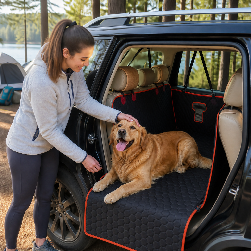 Deluxe Dog Travel Bed for Cars