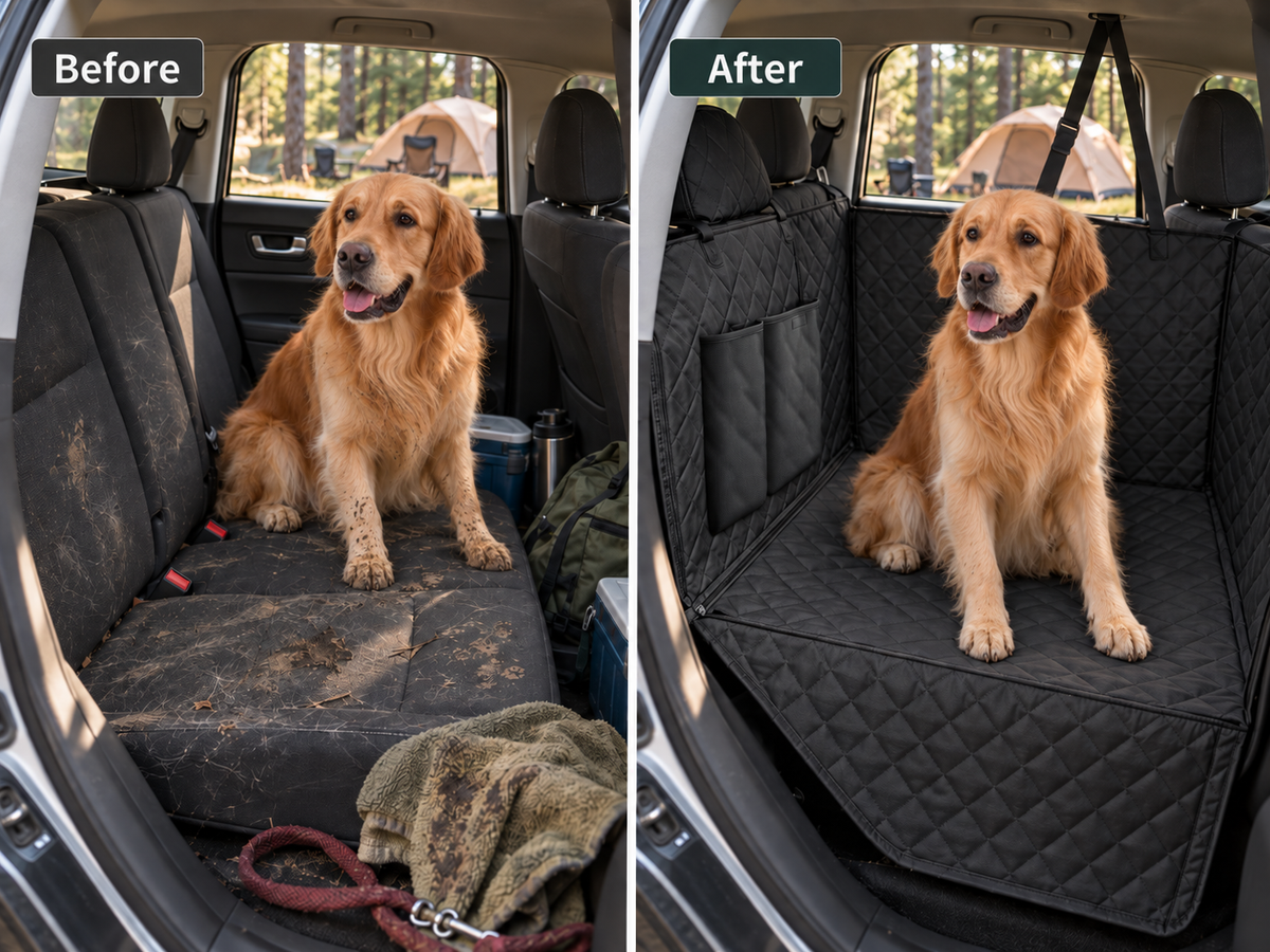 Dog Car Seat Cover for Mazda CX-5 2018–2022 – Hammock with Side Flaps & Mesh