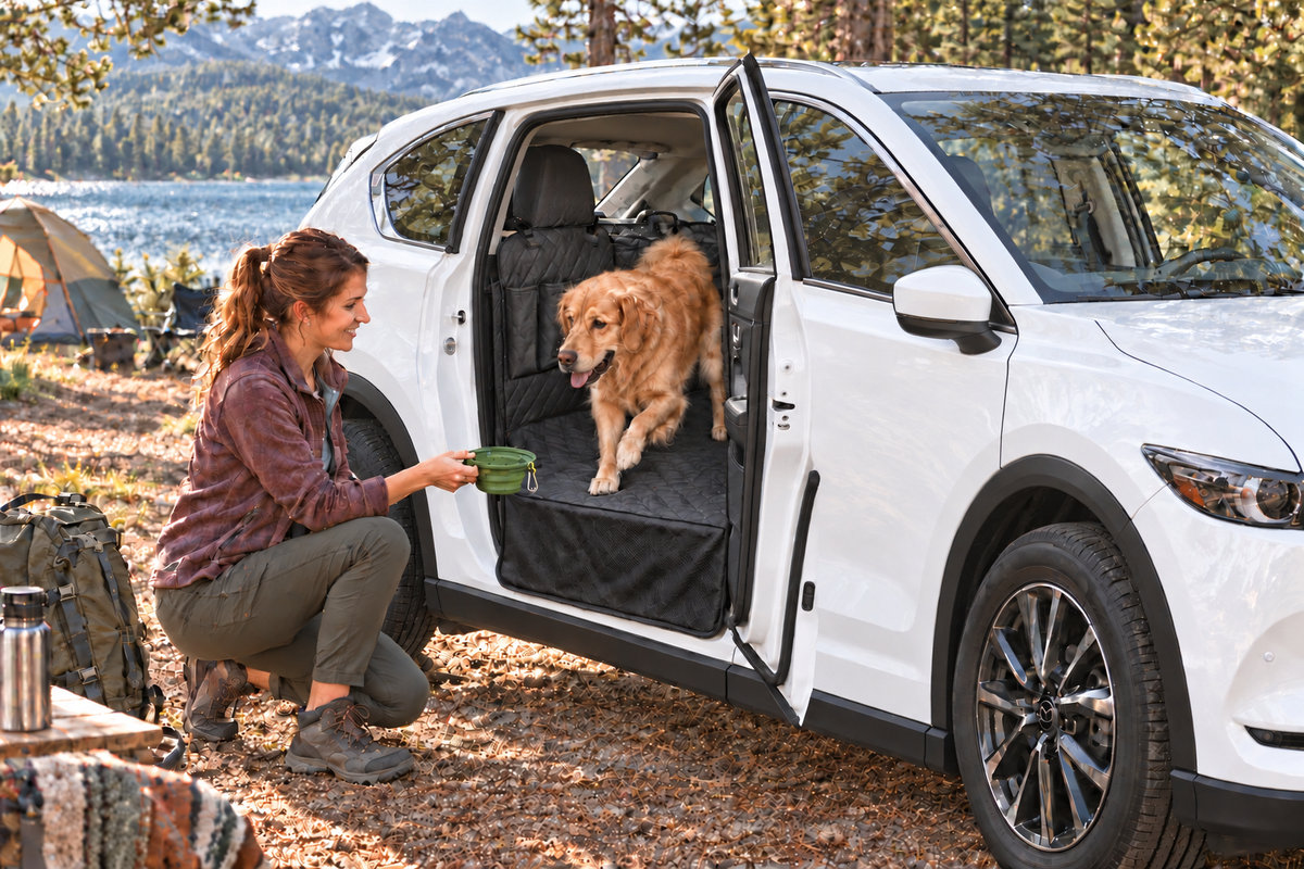 Dog Car Seat Cover for Mazda CX-5 2018–2022 – Hammock with Side Flaps & Mesh