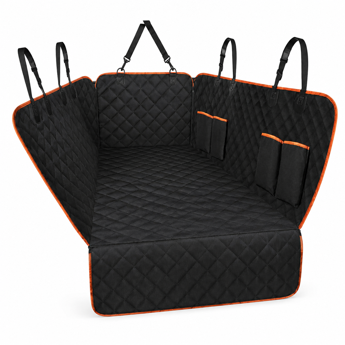 Waterproof Dog Car Seat Hammock with Storage