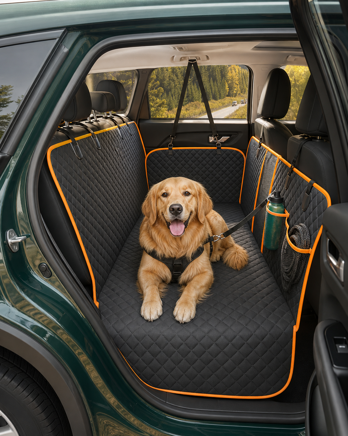 Heavy-Duty Car Hammock Seat Cover