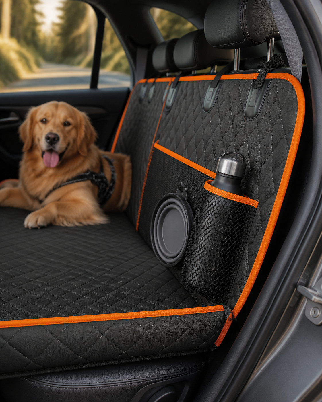 Heavy-Duty Car Hammock Seat Cover