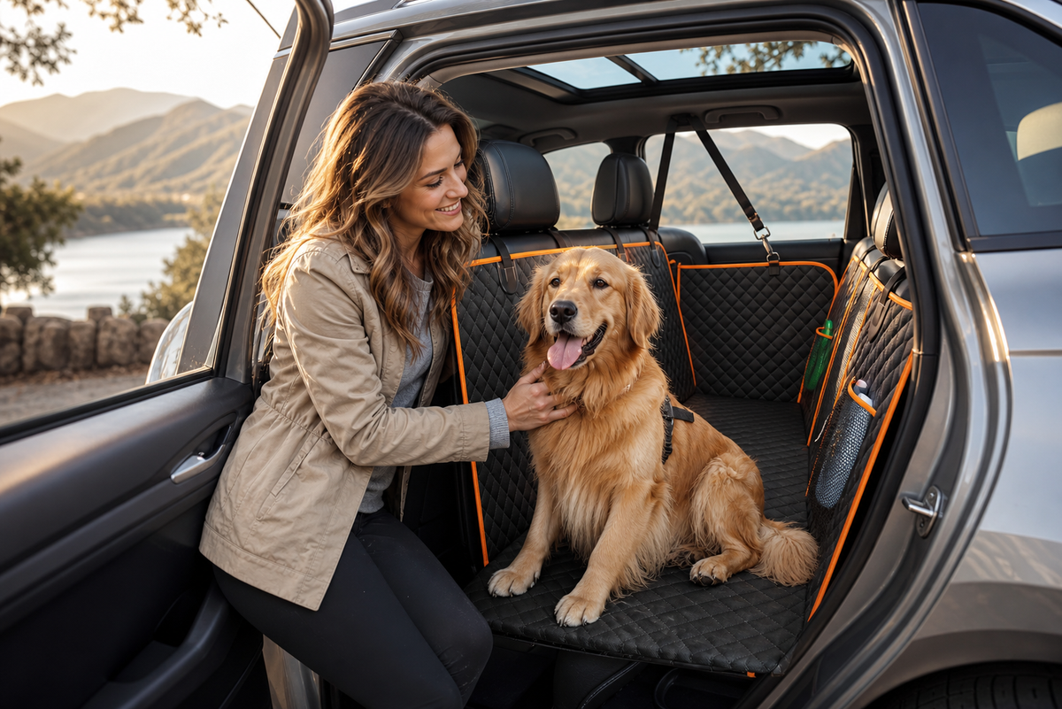 Heavy-Duty Car Hammock Seat Cover