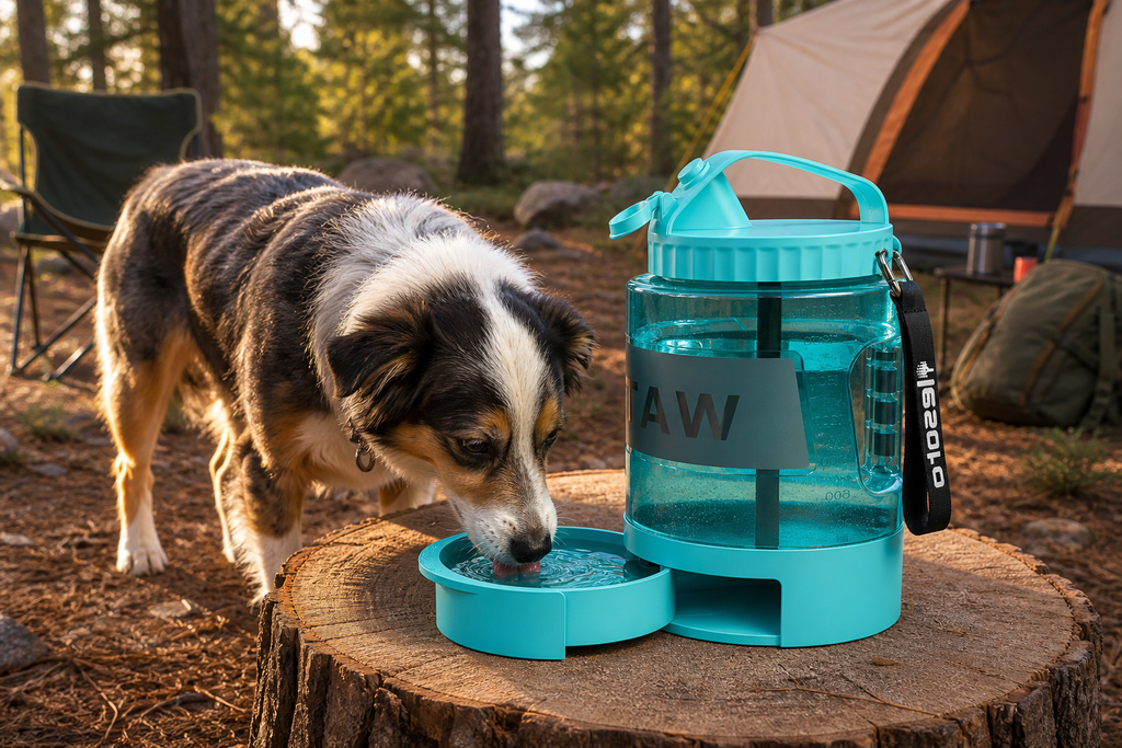 Dog Travel Water Dispenser Bottle 77 oz – Portable Hiking Hydration