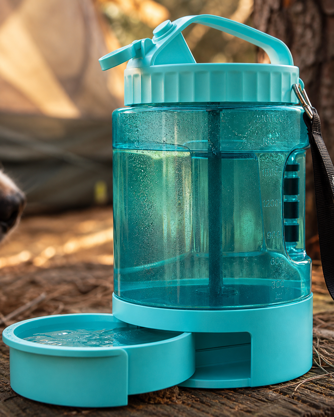 Dog Travel Water Dispenser Bottle 77 oz – Portable Hiking Hydration