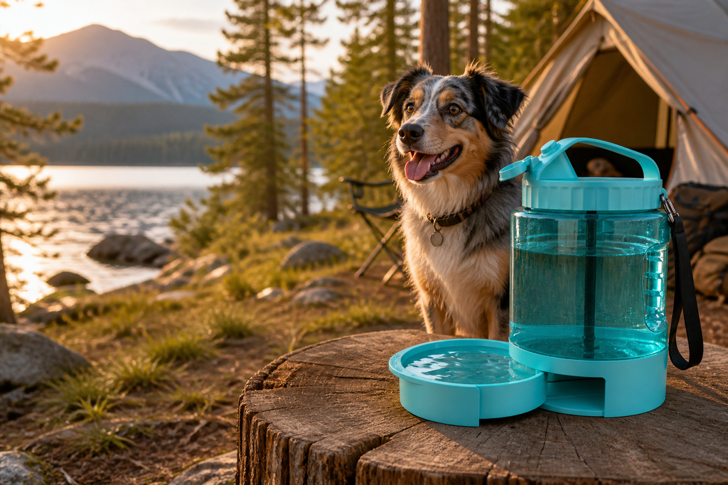 Dog Travel Water Dispenser Bottle 77 oz – Portable Hiking Hydration
