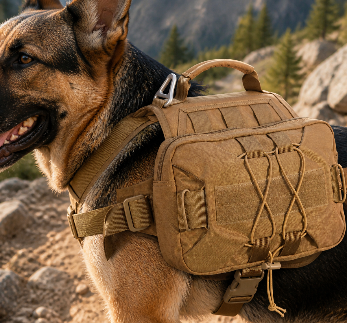Dog Backpack Carrier for Medium to Large Dogs – Hiking Trail Pack